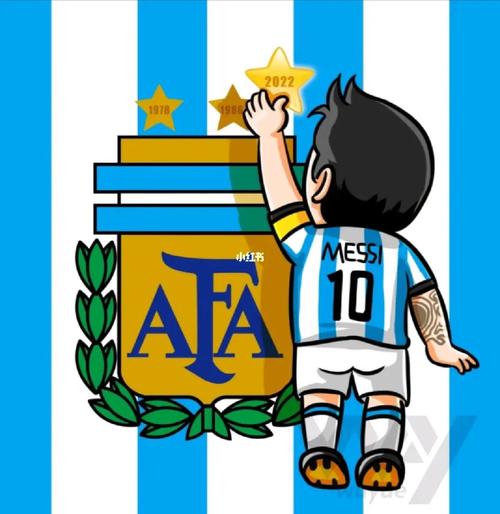 阿根廷足球卡通头像